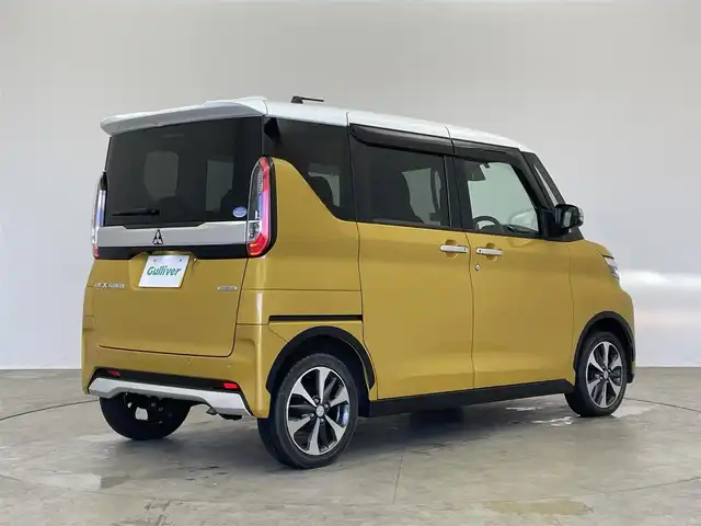 三菱 ｅＫクロススペース T 埼玉県 2020(令2)年 2.5万km サンドイエローメタリック 純正９型ナビ　フルセグＴＶ　Ｂｌｕｅｔｏｏｔｈ　バックカメラ　両側パワースライドドア　シートヒーター　ＥＴＣ　前後ドラレコ　ダウンヒルアシスト　ｅ－アシスト　衝突軽減装置　レーンキープアシスト　リアシェード　パドルシフト　ハンズフリーパワスラ　ダウンヒルアシスト　禁煙車
