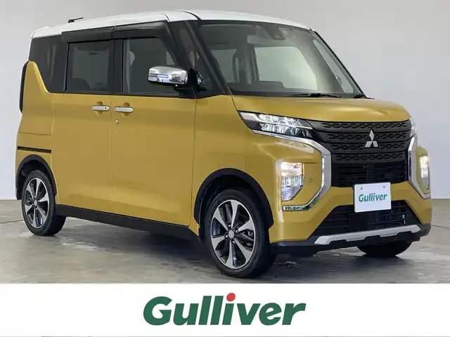 三菱 ｅＫクロススペース T 埼玉県 2020(令2)年 2.5万km サンドイエローメタリック 純正９型ナビ　フルセグＴＶ　Ｂｌｕｅｔｏｏｔｈ　バックカメラ　両側パワースライドドア　シートヒーター　ＥＴＣ　前後ドラレコ　ダウンヒルアシスト　ｅ－アシスト　衝突軽減装置　レーンキープアシスト　リアシェード　パドルシフト　ハンズフリーパワスラ　ダウンヒルアシスト　禁煙車