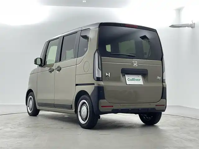 ホンダ Ｎ ＢＯＸ JOY ターボ 福井県 2024(令6)年 0.1万km 茶 ホンダコネクトナビSPパッケージ/マルチビューカメラシステム/プッシュスタート/スマートキー/スペアキー（1本）/クルーズコントロール（追従有）/ハーフレザー/両席シートヒーター/両側パワースライドドア/純正ホイールキャップ/LEDヘッドライト/フロントフォグ/ホンダセンシング/・ABS/・横滑り防止装置/・盗難防止装置