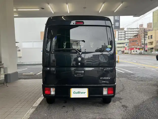 スズキ エブリイ PC リミテッド 広島県 2018(平30)年 8.4万km ブルーイッシュブラックパール3 ○走行距離：86298km（入庫時）/ETC/ドライブレコーダー/レーダーブレーキサポート/横滑り防止機能/保証書＆取扱説明書あり/リモコンキー（スペアキーあり）/CD/2スピーカー/○タイヤサイズ：145/6PR/・社外12インチアルミホイール