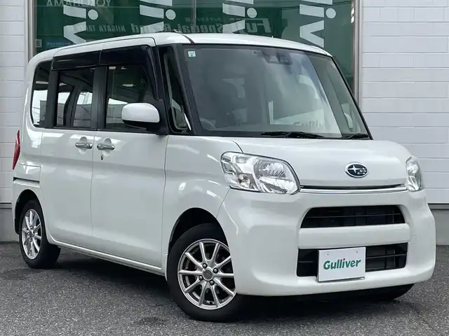 スバル シフォン G スマートアシスト 新潟県 2017(平29)年 4.2万km パールホワイトⅢ ワンオーナー/４WD/メモリナビ/バックカメラETC/プッシュスタート/オートハイビーム/両側パワースライドドア/運転席シートヒーター/ETC