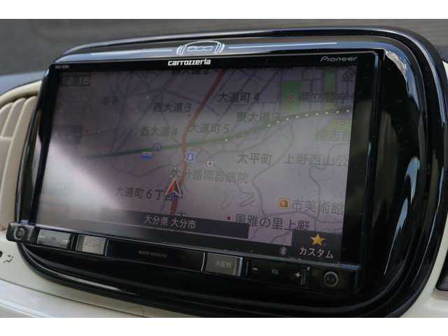 フィアット ５００ ツインエア ラウンジ 大分県 2018(平30)年 5.3万km 白 当店買取車両/ワンオーナー/ガラスルーフ/社外ナビ（AVIC-RZ802）/地デジ/Ｂｌｕｅｔｏｏｔｈ/ＡＵＸ/ＵＳＢ/ハーフレザー/パーキングアシスト/キセノンヘッドライト/アイドリングストップ/純正１５インチＡＷ/純正フロアマット/ＥＴＣ