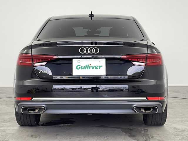 アウディ Ａ４ 35TFSIスポーツ ブラックエレガンス 愛知県 2019(令1)年 1.3万km ミトスブラックメタリック 125台限定車”black elegance”/禁煙車/純正MMIナビ/フルセグTV/サラウンドビューカメラ/バックカメラ/ビルトインETC2.0/純正ドライブレコーダー/マルチカラーアンビエントライト[特別装備]/純正フロアマット[特別装備]/純正18インチアルミホイール(10Yスポークデザイングロスブラックポリッシュド)[特別装備]/ラグジュアリーパッケージ/アシスタンスベーシックパッケージ/アシスタンスパッケージ/アウディプレセンスシティ/アウディプレセンスリヤ/アダプティブクルーズコントロール/アクティブレーンアシスト/アウディサイドアシスト/アウディパークアシスト/LEDヘッドライト/ハイビームアシスト/LEDリヤコンビライト/3ゾーンオートエアコン/パーシャルレザーシート/前席パワーシート/運転席ポジションメモリー/内装アルミニウムエリプス加飾/バーチャルコックピット/タイヤ空気圧警告/革巻きステアリング/ステアリングスイッチ/パドルシフト/プッシュスタート/電動格納ミラーウィンカー/電子パーキングブレーキ/ブレーキホールド/新車保証書・取扱説明書/記録簿R3~R6