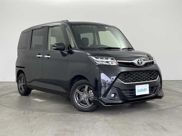トヨタ タンク カスタムG－T 兵庫県 2020(令2)年 4.8万km ブラックマイカメタリック ・純正ナビ/TV/BT/CD/DVD/SD/・バックカメラ/・スマートアシスト/・クルーズコントロール/・衝突軽減ブレーキ/・車線逸脱警報/・横滑り防止装置/・誤発進抑制/・先行車発進告知/・コーナーセンサー/・LEDオートライト/・フォグランプ/・オートマチックハイビーム/・両側パワースライドドア/・ビルトインETC/・TVキット/・ステアリングリモコン/・社外14インチアルミホイール/・純正15インチアルミホイール付き夏タイヤ4本車載/・純正フロアマット/・電動格納ミラー/・スマートキー/・プッシュスタート/・アイドリングストップ