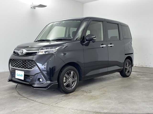 トヨタ タンク カスタムG－T 兵庫県 2020(令2)年 4.8万km ブラックマイカメタリック ・純正ナビ/TV/BT/CD/DVD/SD/・バックカメラ/・スマートアシスト/・クルーズコントロール/・衝突軽減ブレーキ/・車線逸脱警報/・横滑り防止装置/・誤発進抑制/・先行車発進告知/・コーナーセンサー/・LEDオートライト/・フォグランプ/・オートマチックハイビーム/・両側パワースライドドア/・ビルトインETC/・TVキット/・ステアリングリモコン/・社外14インチアルミホイール/・純正15インチアルミホイール付き夏タイヤ4本車載/・純正フロアマット/・電動格納ミラー/・スマートキー/・プッシュスタート/・アイドリングストップ