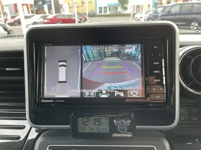 スズキ スペーシア カスタム HYBRID GS 愛媛県 2017(平29)年 5.4万km フェニックスレッドパール プッシュスタート/社外ナビ（CD/DVD/TV/BT/SD）/全方位カメラ/ETC/ドライブレコーダー/片側パワースライドドア/レーンキープアシスト/ヘッドアップディスプレイ/シートヒーター/オートライト/純正アルミホイール