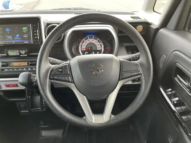 スズキ スペーシア カスタム HYBRID GS 愛媛県 2017(平29)年 5.4万km フェニックスレッドパール プッシュスタート/社外ナビ（CD/DVD/TV/BT/SD）/全方位カメラ/ETC/ドライブレコーダー/片側パワースライドドア/レーンキープアシスト/ヘッドアップディスプレイ/シートヒーター/オートライト/純正アルミホイール