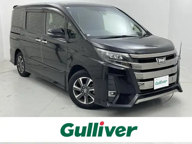 トヨタ ノア Si ダブルバイビー 茨城県 2018(平30)年 3.1万km ブラック 純正ナビ　NSZT-W68T/バックカメラ/ドラレコ/ETC/クルコン/両側パワースライドドア/ハーフレザーシート/レーンアシスト/LEDヘッドライト/純正16インチアルミホイール/衝突軽減ブレーキ/横滑り防止装置