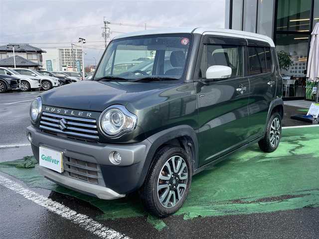 スズキ ハスラー Jスタイル Ⅱ ターボ 長崎県 2016(平28)年 4.1万km クールカーキパールメタリック/ホワイト2トーンルーフ /社外ナビ/バックカメラ/（フルセグ・DVD・CD・BT・SD)//レーダーブレーキサポート//ETC//シートヒーター//スマートキー//ハーフレザーシート//オートライト//パドルシフト//クルーズコントロール//ステアリングスイッチ//レーンキープアシスト//アイドリングストップ//純正フロアマット