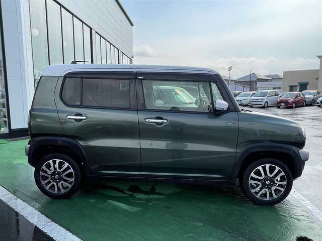 スズキ ハスラー Jスタイル Ⅱ ターボ 長崎県 2016(平28)年 4.1万km クールカーキパールメタリック/ホワイト2トーンルーフ /社外ナビ/バックカメラ/（フルセグ・DVD・CD・BT・SD)//レーダーブレーキサポート//ETC//シートヒーター//スマートキー//ハーフレザーシート//オートライト//パドルシフト//クルーズコントロール//ステアリングスイッチ//レーンキープアシスト//アイドリングストップ//純正フロアマット