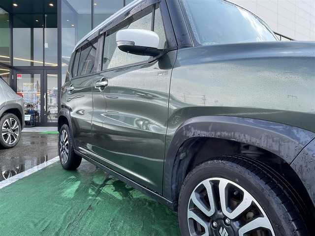 スズキ ハスラー Jスタイル Ⅱ ターボ 長崎県 2016(平28)年 4.1万km クールカーキパールメタリック/ホワイト2トーンルーフ /社外ナビ/バックカメラ/（フルセグ・DVD・CD・BT・SD)//レーダーブレーキサポート//ETC//シートヒーター//スマートキー//ハーフレザーシート//オートライト//パドルシフト//クルーズコントロール//ステアリングスイッチ//レーンキープアシスト//アイドリングストップ//純正フロアマット