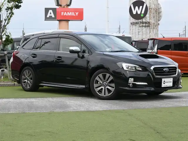 スバル レヴォーグ 1．6GT－S アイサイト プラウドED 千葉県 2015(平27)年 2.1万km クリスタルブラックシリカ アイサイト/SIドライブ/スバルリヤビークルディテクション/純正メモリーナビ/地デジTV/【DVD/CD再生機能　Bluetooth接続】/サイド/バックカメラ/運転席パワーシート/革巻きステアリング/パドルシフト/ETC/LEDヘッドライト/フォグライト/ウインカーミラー/社外足廻り/純正17インチアルミホイル/サイド/カーテンエアバッグ/キーレスアクセス