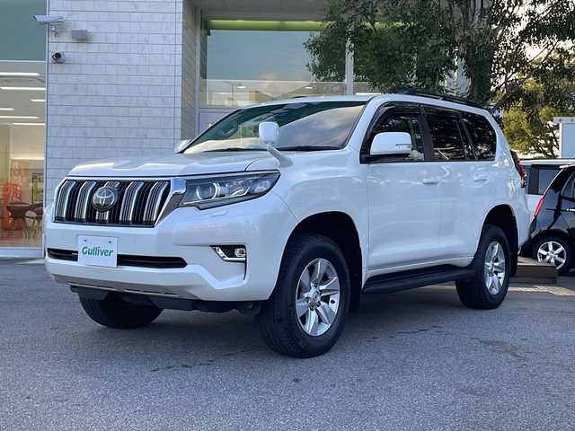 トヨタ ランドクルーザー プラド TX 鳥取県 2018(平30)年 6.5万km ホワイトパールクリスタルシャイン 4WD/トヨタセーフティセンス/純正9型ナビ【NSZT-Y66Ｔ】/・フルセグ/CD/DVD/Bluetooth/バックカメラ/サンルーフ/ルーフレール/スマートキー/プッシュスタート/レーダークルーズ/ビルトインETC/前方ドライブレコーダー/純正17AW/LEDヘッドライト＆フォグ/オートライト/前後コーナーセンサー/ヘッドライトウォッシャー/W&サイドエアバック/カーテンエアバック