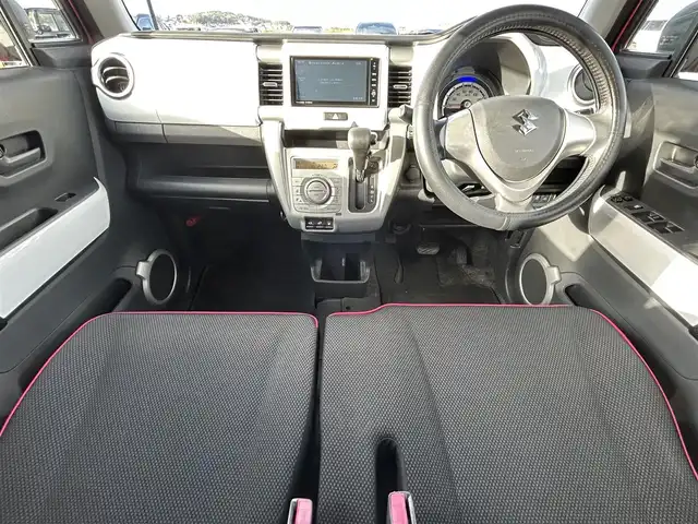 スズキ ハスラー X 鳥取県 2015(平27)年 7.6万km キャンディピンクメタリック/ホワイト2トーンルーフ 2トーンカラー/ルーフホワイト/４・W・D/純正ナビ/フルセグ/CD/DVD/BT/バックカメラ/レーダーブレーキサポート/横滑り防止装置/ETC/運転席シートヒーター/キセノンヘットライト/フォグライト/純正15インチアルミホイール/プッシュエンジンスタート/アイドリングストップ/フロアマット・ドアバイザー/スペアキー
