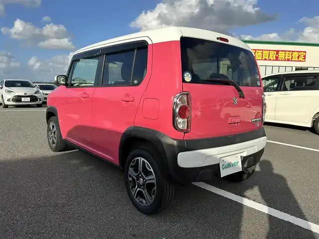 スズキ ハスラー X 鳥取県 2015(平27)年 7.6万km キャンディピンクメタリック/ホワイト2トーンルーフ 2トーンカラー/ルーフホワイト/４・W・D/純正ナビ/フルセグ/CD/DVD/BT/バックカメラ/レーダーブレーキサポート/横滑り防止装置/ETC/運転席シートヒーター/キセノンヘットライト/フォグライト/純正15インチアルミホイール/プッシュエンジンスタート/アイドリングストップ/フロアマット・ドアバイザー/スペアキー