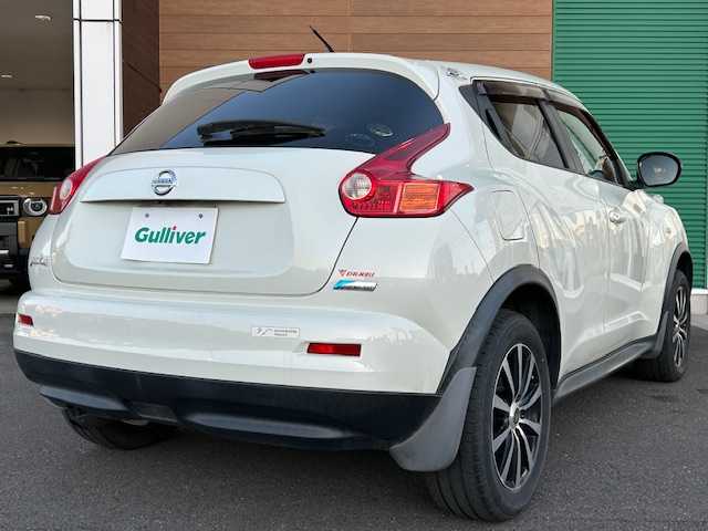 日産 ジューク 15RX 静岡県 2010(平22)年 13.3万km ホワイトパール 純正メモリナビ/ワンセグ/Bluetooth/スマートキー/プッシュスタート/純正フロアマット/オートライト