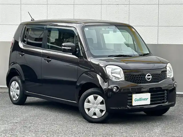 日産 モコ X 東京都 2012(平24)年 5万km アーバンブラウン 社外ナビ/　ワンセグTV/純正タッチパネル4.3インチディスプレイ/　Bluetooth/AM・FM/CD/バックカメラ/ETC/盗難防止装置/前方ドライブレコーダー/パワーウィンドウ/パワーステアリング/電動格納ミラー/ウィンカーミラー/ヘッドライトレベライザー/ハロゲンライト/フォグランプ/スマートキー×2/ドアバイザー/保証書/取扱説明書/スペアキー