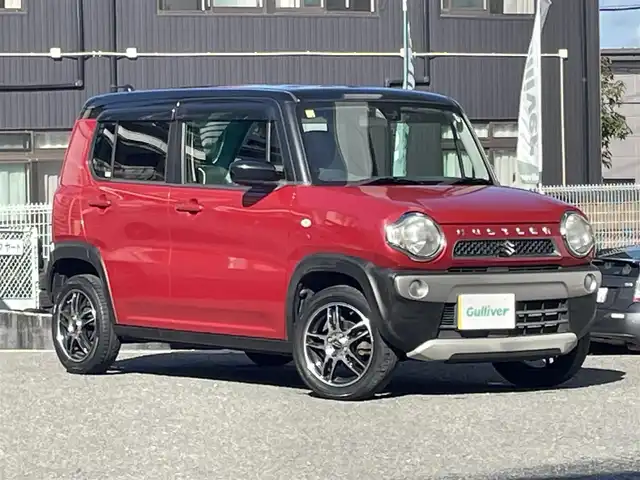 スズキ ハスラー G ターボ 宮城県 2014(平26)年 6.8万km フェニックスレッドパール/ブルーイッシュブラックパール 社外ＳＤナビ/（ＦＭ／ＡＭ／Ｂｌｕｅｔｏｏｔｈ）　/衝突被害軽減装置　/アイドリングストップ　/横滑り防止装置　/運転席シートヒーター　/ライトレベライザー　/スマートキー　/プッシュスタート　/ＥＴＣ　/電動格納ミラー/スタッドレスタイヤ社外AW/(165/60R15)