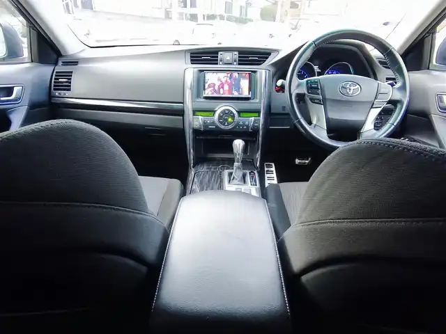 トヨタ マークＸ 250G Sパッケージ リラックス 熊本県 2010(平22)年 8.8万km ブラック 社外7インチナビ（AVN-V02）/【フルセグTV/Bluetooth/CD/DVD】/バックカメラ/パドルシフト/オートLEDライト/ウィンカーミラー/プッシュスタート/スマートキー/ビルトインETC/革巻きステアリング/電格ミラー/純正16インチAW/純正ドアバイザー/ABS/盗難防止装置