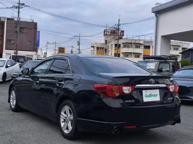 トヨタ マークＸ 250G Sパッケージ リラックス 熊本県 2010(平22)年 8.8万km ブラック 社外7インチナビ（AVN-V02）/【フルセグTV/Bluetooth/CD/DVD】/バックカメラ/パドルシフト/オートLEDライト/ウィンカーミラー/プッシュスタート/スマートキー/ビルトインETC/革巻きステアリング/電格ミラー/純正16インチAW/純正ドアバイザー/ABS/盗難防止装置