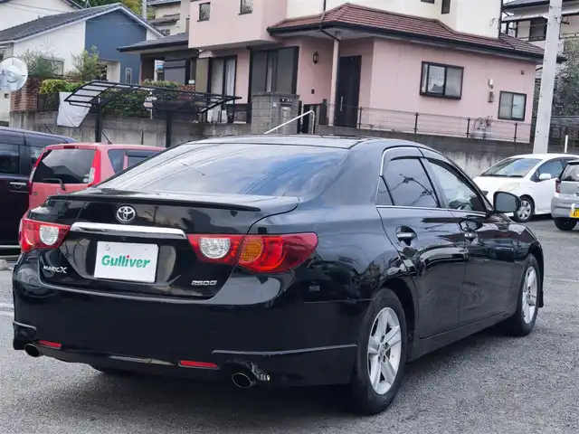 トヨタ マークＸ 250G Sパッケージ リラックス 熊本県 2010(平22)年 8.8万km ブラック 社外7インチナビ（AVN-V02）/【フルセグTV/Bluetooth/CD/DVD】/バックカメラ/パドルシフト/オートLEDライト/ウィンカーミラー/プッシュスタート/スマートキー/ビルトインETC/革巻きステアリング/電格ミラー/純正16インチAW/純正ドアバイザー/ABS/盗難防止装置