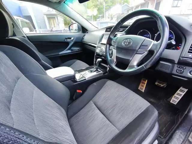 トヨタ マークＸ 250G Sパッケージ リラックス 熊本県 2010(平22)年 8.8万km ブラック 社外7インチナビ（AVN-V02）/【フルセグTV/Bluetooth/CD/DVD】/バックカメラ/パドルシフト/オートLEDライト/ウィンカーミラー/プッシュスタート/スマートキー/ビルトインETC/革巻きステアリング/電格ミラー/純正16インチAW/純正ドアバイザー/ABS/盗難防止装置