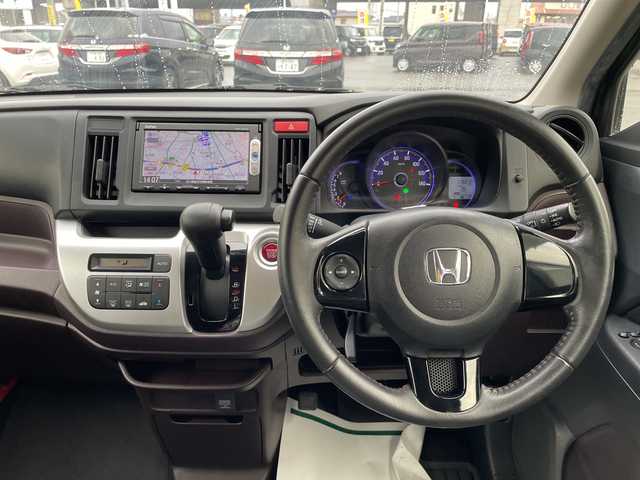 ホンダ Ｎ ＷＧＮ カスタム G 石川県 2015(平27)年 7.7万km 黒 純正メモリーナビ　ワンセグＴＶ　バックカメラ　ＨＩＤヘッドライト　ＥＴＣ　スマートキー　プッシュスタート　電動ミラー　ベンチシート