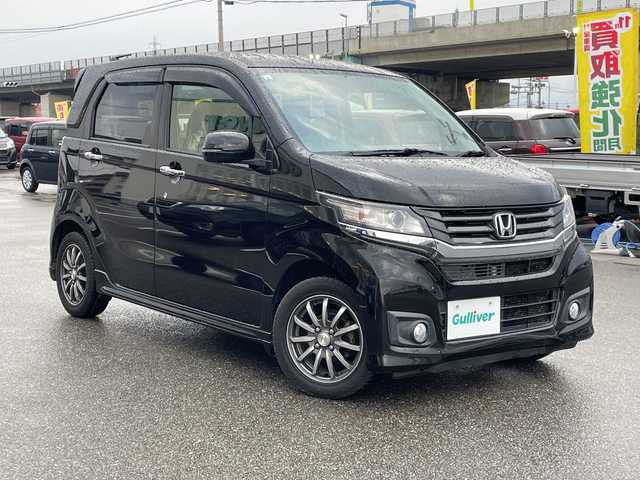 ホンダ Ｎ ＷＧＮ カスタム G 石川県 2015(平27)年 7.7万km 黒 純正メモリーナビ　ワンセグＴＶ　バックカメラ　ＨＩＤヘッドライト　ＥＴＣ　スマートキー　プッシュスタート　電動ミラー　ベンチシート