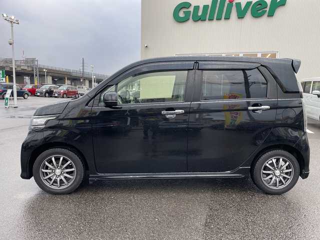 ホンダ Ｎ ＷＧＮ カスタム G 石川県 2015(平27)年 7.7万km 黒 純正メモリーナビ　ワンセグＴＶ　バックカメラ　ＨＩＤヘッドライト　ＥＴＣ　スマートキー　プッシュスタート　電動ミラー　ベンチシート