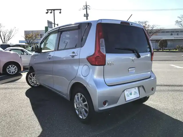 三菱 ｅＫワゴン M 鳥取県 2016(平28)年 4.1万km クールシルバーメタリック ４・W・D/社外ナビ/フルセグ/DVD/CD/BT/運転席シートヒーター/社外14インチアルミホイール/アイドリングストップ/オートエアコン/リモコンキー/スペアキー/フロアマット・ドアバイザー/保証書・取扱説明書/スタットレスセット積込（タイヤ溝7部山）