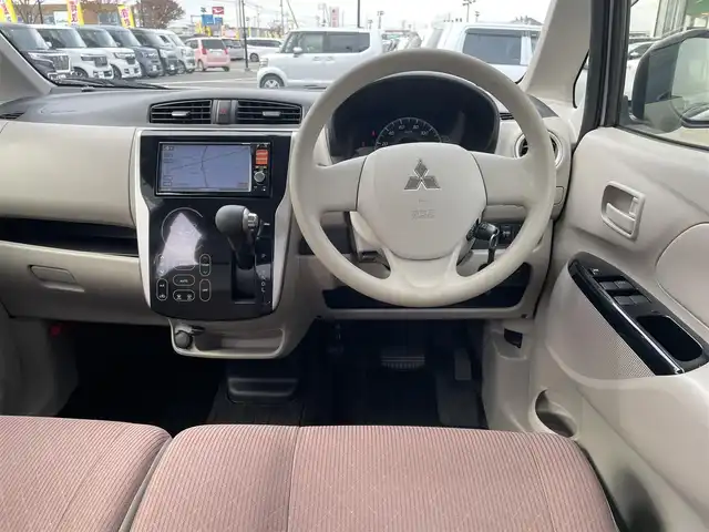 三菱 ｅＫワゴン M 鳥取県 2016(平28)年 4.1万km クールシルバーメタリック ４・W・D/社外ナビ/フルセグ/DVD/CD/BT/運転席シートヒーター/社外14インチアルミホイール/アイドリングストップ/オートエアコン/リモコンキー/スペアキー/フロアマット・ドアバイザー/保証書・取扱説明書/スタットレスセット積込（タイヤ溝7部山）