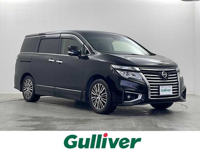 日産 エルグランド 250ハイウェイスターS 栃木県 2020(令2)年 7.4万km ファントムブラック 純正ナビ/・FM/AM CD DVD USB BT ワンセグTV/追従型クルーズコントロール/両側パワースライドドア/後席用フリップダウンモニター/全方位カメラ/禁煙車/合皮シート/プラズマクラスターオートエアコン/2、3列目サンシェード/USB Type-A×3/電動格納ミラー/ウィンカーミラー/ドアバイザー