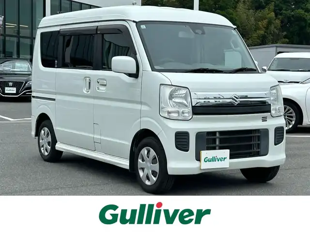 スズキ エブリィ ワゴン JPターボ 奈良県 2017(平29)年 6.3万km パールホワイト 社外オーディオ/両側スライドドア/衝突軽減ブレーキ/ETC/横滑り防止装置/ISOFIX/純正フロアマット/ドアバイザー/電格ミラー/プッシュスタート