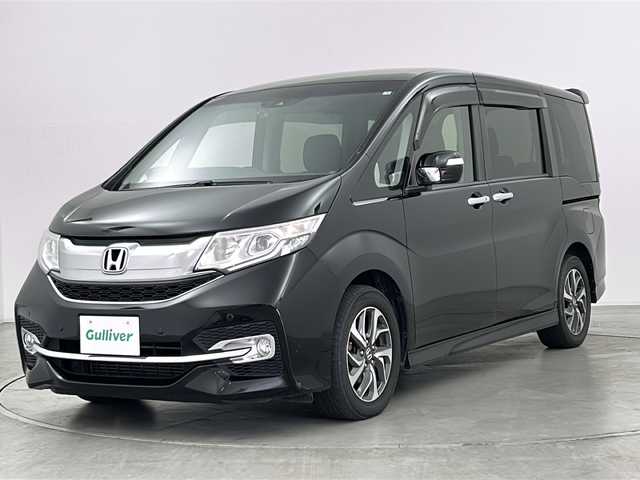 ホンダ ステップワゴン スパーダ アドバンスパッケージ β 群馬県 2016(平28)年 8万km プレミアムスパークルブラックパール 純正ナビ　純正１１型後席モニター　バックカメラ　ＥＴＣ　衝突被害軽減ブレーキ　アダプティブクルーズコントロール　両側電動スライドドア　前後ドラレコ　ＬＥＤライト オートライト　わくわくゲート 禁煙車