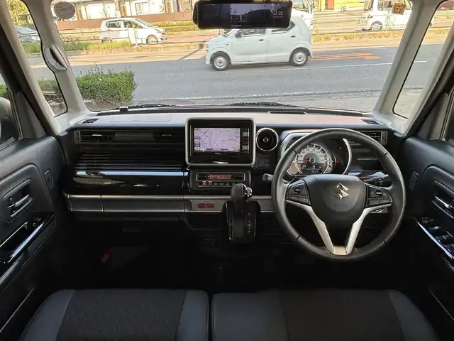 スズキ スペーシア カスタム HYBRID XS ターボ 愛知県 2018(平30)年 6.5万km ムーンライトバイオレットPM ワンオーナー　ナビ　フルセグＴＶ　ＤＶＤ再生　Ｂｌｕｅｔｏｏｔｈ接続　全方位カメラ　ビルトインＥＴＣ　ＨＵＤ　衝突軽減　クルコン　パドルシフト　両側パワースライドドア　バックミラー一体ドラレコ　ＬＥＤオートライト