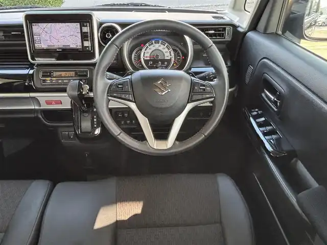 スズキ スペーシア カスタム HYBRID XS ターボ 愛知県 2018(平30)年 6.5万km ムーンライトバイオレットPM ワンオーナー　ナビ　フルセグＴＶ　ＤＶＤ再生　Ｂｌｕｅｔｏｏｔｈ接続　全方位カメラ　ビルトインＥＴＣ　ＨＵＤ　衝突軽減　クルコン　パドルシフト　両側パワースライドドア　バックミラー一体ドラレコ　ＬＥＤオートライト