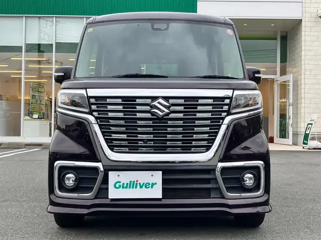 スズキ スペーシア カスタム HYBRID XS ターボ 静岡県 2018(平30)年 6.6万km ムーンライトバイオレットPM 純正ナビ(CD/DVD/BT/フルセグ)/全方位カメラ/ドライビウレコーダー前後/デジタルインナーミラー/ヘッドアップディスプレイ/ETC/エンジンスタートボタン/保証書/取扱説明書/ワンオーナー/パワーステアリング/パワーウィンドウ/パドルシフト/アイドリングストップ/ターボ/スマートキー/スペアキー１本/オートエアコン/クルーズコントロール/USB入力端子/ベンチシート/純正フロアマット/ハーフレザーシート/D席シートヒーター/両側パワースライドドア/純正アルミホイール/ABS/横滑り防止装置/コーナーセンサー/レーンキープアシスト/盗難防止装置/オートライト/オートマチックハイビーム/LEDヘッドライト/W+サイドエアバッグ/衝突軽減システム