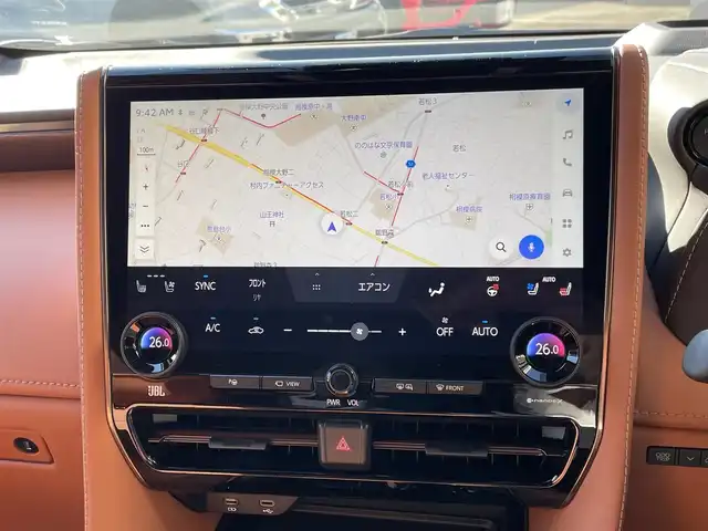 トヨタ ヴェルファイア ハイブリット エグゼクティブ ラウンジ 神奈川県 2024(令6)年 0.1千km ブラック ワンオーナー/左右独立ムーンルーフ/茶革シート/純正メモリーナビ・地デジTV/リヤエンターテイメント/JBLサウンド/全方位カメラ/純正USB/BT/Miracast/ビルトインETC2.0/デジタルインナーミラー/HUD/ユニバーサルステップ/トヨタチームメイト/両側パワースライドドア/パワーバックドア/純正19インチAW/LEDライト/LEDフォグ/トヨタセーフティセンス/レーダークルーズコントロール/PCS/LDA/BSM/CTA/PKSB/RSA/コーナーセンサー/オートハイビーム/AC100V/ワイヤレス充電/前後ドライブレコーダー/プッシュスタート/スマートキー×2/R7年ディーラー整備記録/保証書・ユーザーガイドあり