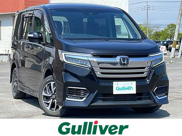 ホンダ ステップワゴン スパーダ ホンダセンシング 道央・札幌 2020(令2)年 8万km プレミアムスパークルブラックパール ４WD/純正ディーラーOPナビ/CD/DVD/BT/フルセグ/ホンダセンシング/衝突被害軽減ブレーキ/横滑り防止装置/アダプティブクルーズコントロール/レーンキープアシスト/バックカメラ/ビルトインETC2.0/アイドリングストップ/ECONモード/ワイパーデアイサー/両側パワースライドドア/革巻きステアリング/ステアリングリモコン/パドルシフト/プッシュスタート/スマートキー/LEDヘッドライト/オートライト/フォグランプ/電動格納ミラー/ウィンカーミラー/純正フロアマット/ドアバイザー