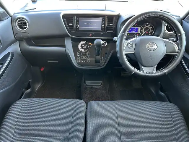 日産 デイズ ルークス ハイウェイスターX Gパッケージ 愛媛県 2017(平29)年 8万km スパークリングレッド/ブラック 登録時走行距離：80001Km/DラーOPSD純正ナビ/AM/FM/フルセグTV/Bluetooth/全周囲カメラ/前ドライブレコーダー/ETC/横滑り防止装置/LEDヘッドライト/オートライト/オートハイビーム/エンジンスタートボタン/スマートキー/純正フロアマット/純正アルミホイール/サンシェード