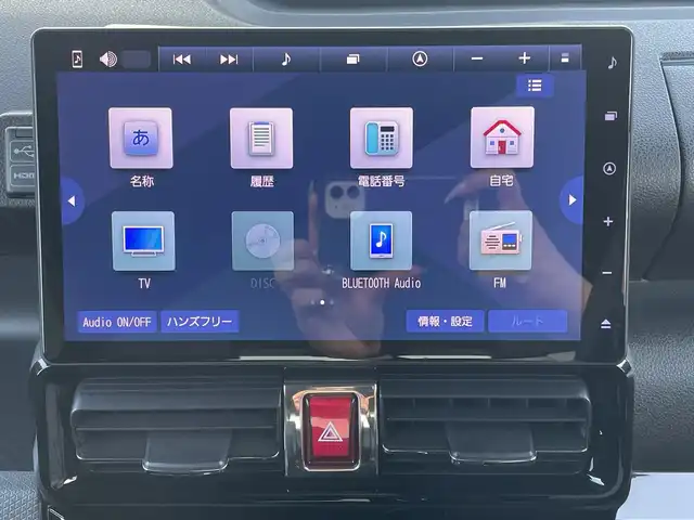 ダイハツ タント カスタム RS 神奈川県 2023(令5)年 1.2万km クールバイオレットクリスタルシャイン 純正10インチSDナビ /BT/CD/DVD/iPod/HDMI/全方位カメラ /ETC /前後ドラレコ　/両側パワースライドア　/パーキングアシスト　/ヒートシーター　/ハーフレザーシート　/前後コーナーセンサー/純正フロアマット　/純正AW　/スペアキー1本/TRC　/ABS　/横滑り防止装置/レーンキープアシスト/オートライト/LEDヘッド/衝突被害軽減システム/カーテンエアバッグ