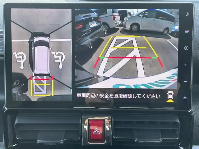 ダイハツ タント カスタム RS 神奈川県 2023(令5)年 1.2万km クールバイオレットクリスタルシャイン 純正10インチSDナビ /BT/CD/DVD/iPod/HDMI/全方位カメラ /ETC /前後ドラレコ　/両側パワースライドア　/パーキングアシスト　/ヒートシーター　/ハーフレザーシート　/前後コーナーセンサー/純正フロアマット　/純正AW　/スペアキー1本/TRC　/ABS　/横滑り防止装置/レーンキープアシスト/オートライト/LEDヘッド/衝突被害軽減システム/カーテンエアバッグ