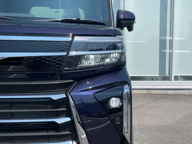 ダイハツ タント カスタム RS 神奈川県 2023(令5)年 1.2万km クールバイオレットクリスタルシャイン 純正10インチSDナビ /BT/CD/DVD/iPod/HDMI/全方位カメラ /ETC /前後ドラレコ　/両側パワースライドア　/パーキングアシスト　/ヒートシーター　/ハーフレザーシート　/前後コーナーセンサー/純正フロアマット　/純正AW　/スペアキー1本/TRC　/ABS　/横滑り防止装置/レーンキープアシスト/オートライト/LEDヘッド/衝突被害軽減システム/カーテンエアバッグ