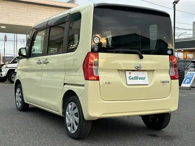 ダイハツ タント X SA 広島県 2015(平27)年 7.9万km コットンアイボリー １オーナー/MITSUBISHIナビ　　　NR-MZ40/　「フルセグ/CD/DVD/AUX/AM/FM」/バックカメラ/衝突軽減ブレーキシステム/パワースライドドア/ＥＴC/ヘッドライトレベライザー/横滑り防止装置/純正フロアマット/スペアキー/ステアリングスイッチ/プッシュスタート/スマートキー/保証書/取扱説明書