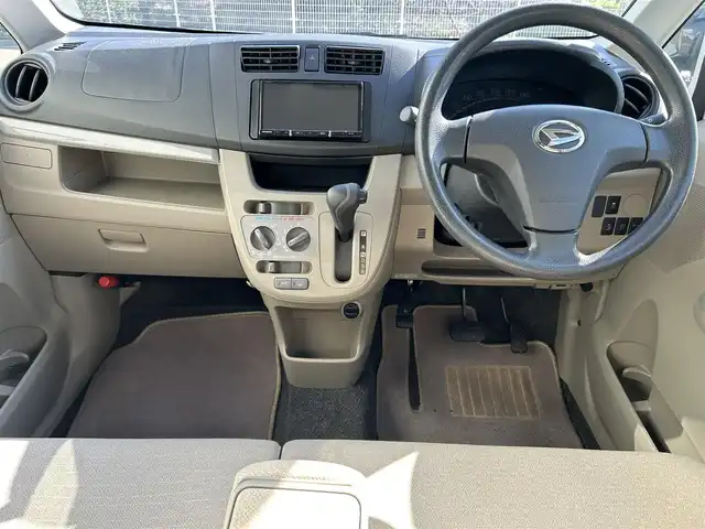 ダイハツ ムーヴ L スマートセレクション SA 大阪府 2014(平26)年 5万km パールホワイトⅢ 社外ナビ　/   フルセグＴＶ/Ｂｌｕｅｔｏｏｔｈ　/バックモニター　/横滑り防止装置　/アイドリングストップ　/ヘッドライトレベライザー　/リモコンキー　/ハロゲンライト　/取扱説明書　/記録簿