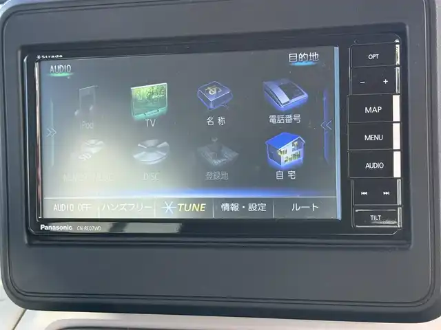 スズキ スペーシア HYBRID G 道南・函館 2021(令3)年 4.1万km シフォンアイボリーM ・スズキセーフティーサポート/　衝突被害軽減ブレーキ/　誤発進抑制機能/　車線逸脱抑制機能/・アイドリングストップ/・横滑り防止装置/・社外SDナビ(BT.CD.DVD)/・フルセグTV/・バックカメラ /・運転席シートヒーター /・社外前後ドライブレコーダー/・ヘッドライトレベライザー/・オートライト