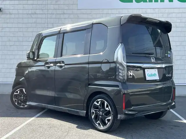 ホンダ Ｎ ＢＯＸ カスタム G EX ターボ ホンダセンシング 栃木県 2019(平31)年 7.8万km プレミアムグラマラスブロンズP 禁煙車/純正8インチナビ/Bluetooth/CD/DVD/USB/フルセグTV/バックカメラ/ステアリングスイッチ/両側パワースライドドア/レーダークルーズコントロール/横滑り防止装置/レーンキープアシスト/衝突軽減ブレーキ/パドルシフト/コーナーセンサー/ハーフレザーシート/ビルドインETC/ナビ連動ドライブレコーダー/純正LEDライト/LEDフォグランプ/純正フロアマット/プッシュスタート/純正15インチアルミホイール