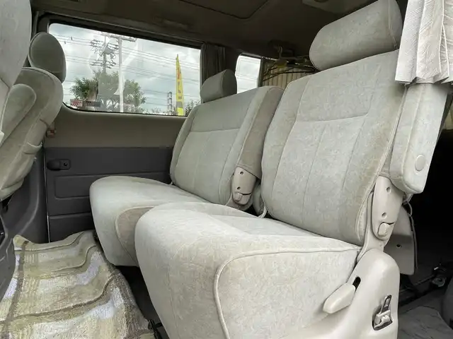 トヨタ グランド ハイエース G Xエディション 長野県 2000(平12)年 3.7万km ベージュ 社外ナビ（FM/AM、CD、DVD、BT、USB）/バックカメラ/ワンセグテレビ/社外ETC/サンルーフ/ダブルエアバック/純正フロアマット/三列目シート/ハロゲンヘッドライト/ABS/社外１５AW/電動カーテン