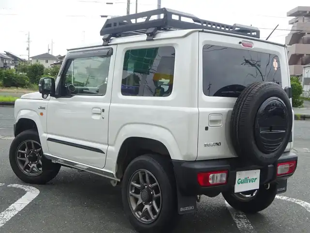 スズキ ジムニー XC 静岡県 2021(令3)年 4.8万km ピュアホワイトP ワンオーナー/禁煙車/クルーズコントロール/純正ラバーマット/ルーフキャリア/前席シートヒーター/KENWOOD CDオーディオ/ステアリングリモコン/セーフティサポート/・デュアルセンサーブレーキサポート/・誤発進抑制機能/・車線逸脱警報機能/・ふらつき警報機能/・先行車発進お知らせ機能/・標識認識機能/・ハイビームアシスト/LEDヘッドライト/オートライト/プッシュスタート・スマートキー/保証書・取扱説明書