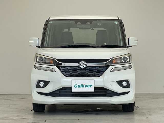 スズキ ソリオ バンディット HV MV 愛知県 2019(平31)年 4.4万km ピュアホワイトP スズキセーフティサポート/８型SDナビ/両側パワースライドドア/レーダークルーズコントロール/シートヒーター/バックカメラ/コーナーセンサー/純正アルミホイール/LEDヘッドライト/パドルシフト/ドライブレコーダー/ETC/衝突軽減システム/フルセグ/CD/DVD/Bluetooth/ステアリングスイッチ/スマートキー/プッシュスタート